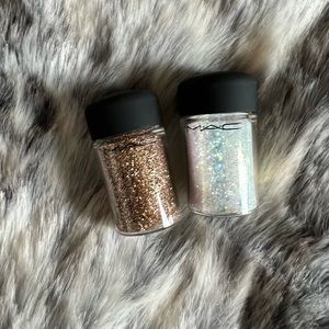 Mac Cosmetics Silver & Gold Glitter BUNDLE